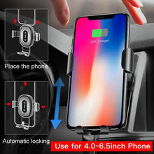 Load image into Gallery viewer, Smartphone Wireless Charger Car Mount
